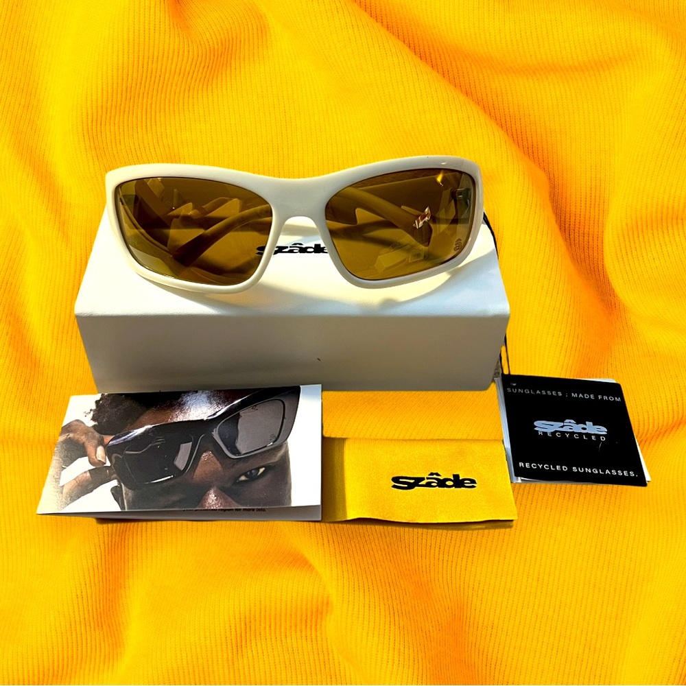 ♻️ NWB NWT Szade Bass Polarized Sunglasses - Heavy Cream/Bronze
